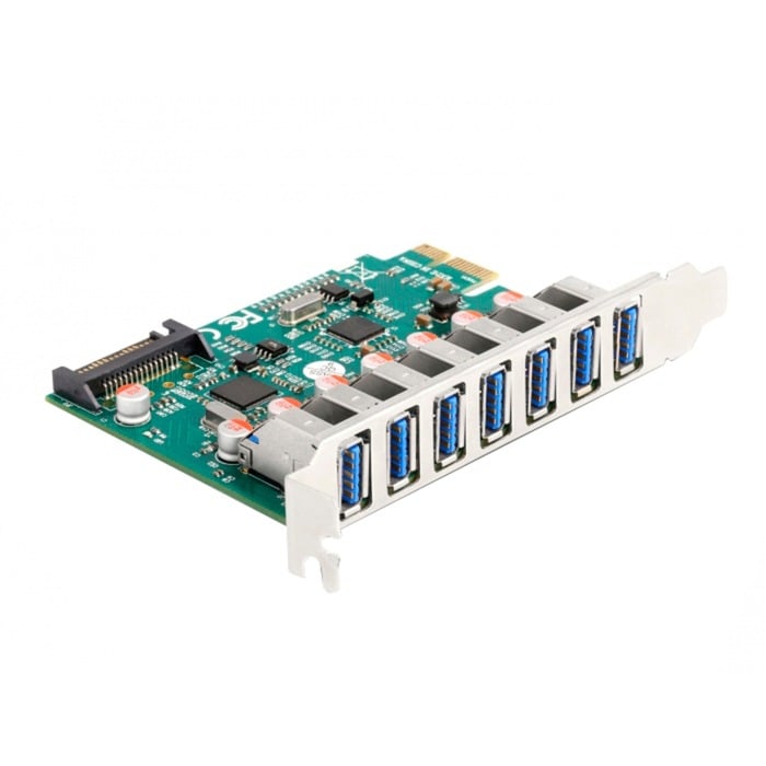 PCI Express X1 Karte Zu 7 X Extern USB 5 Gbps Typ-a Buchse, USB-Controller