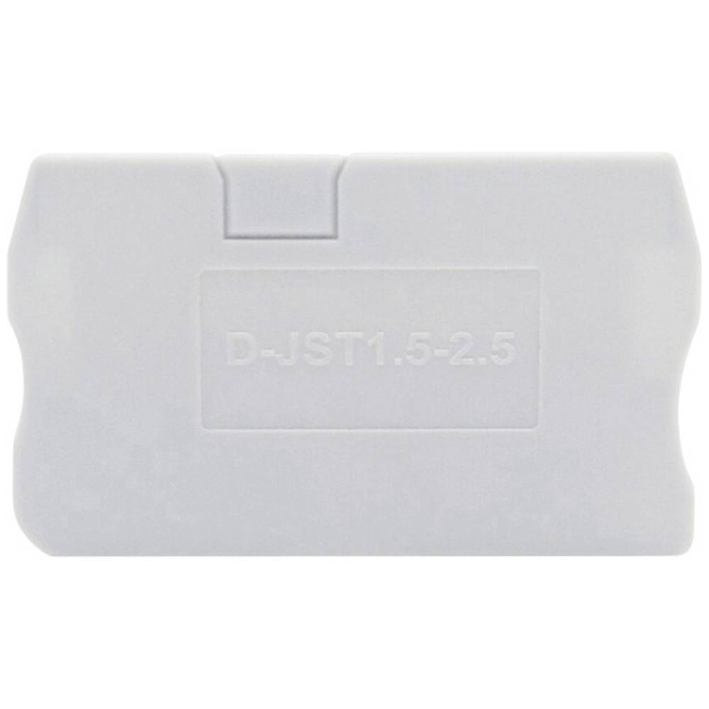 TRU COMPONENTS TC-D-JST 1.5-2.5 Endplatte Passend FÃ¼r (Details): TC-JPT2.5, TC-JPT2.5-PE Grau