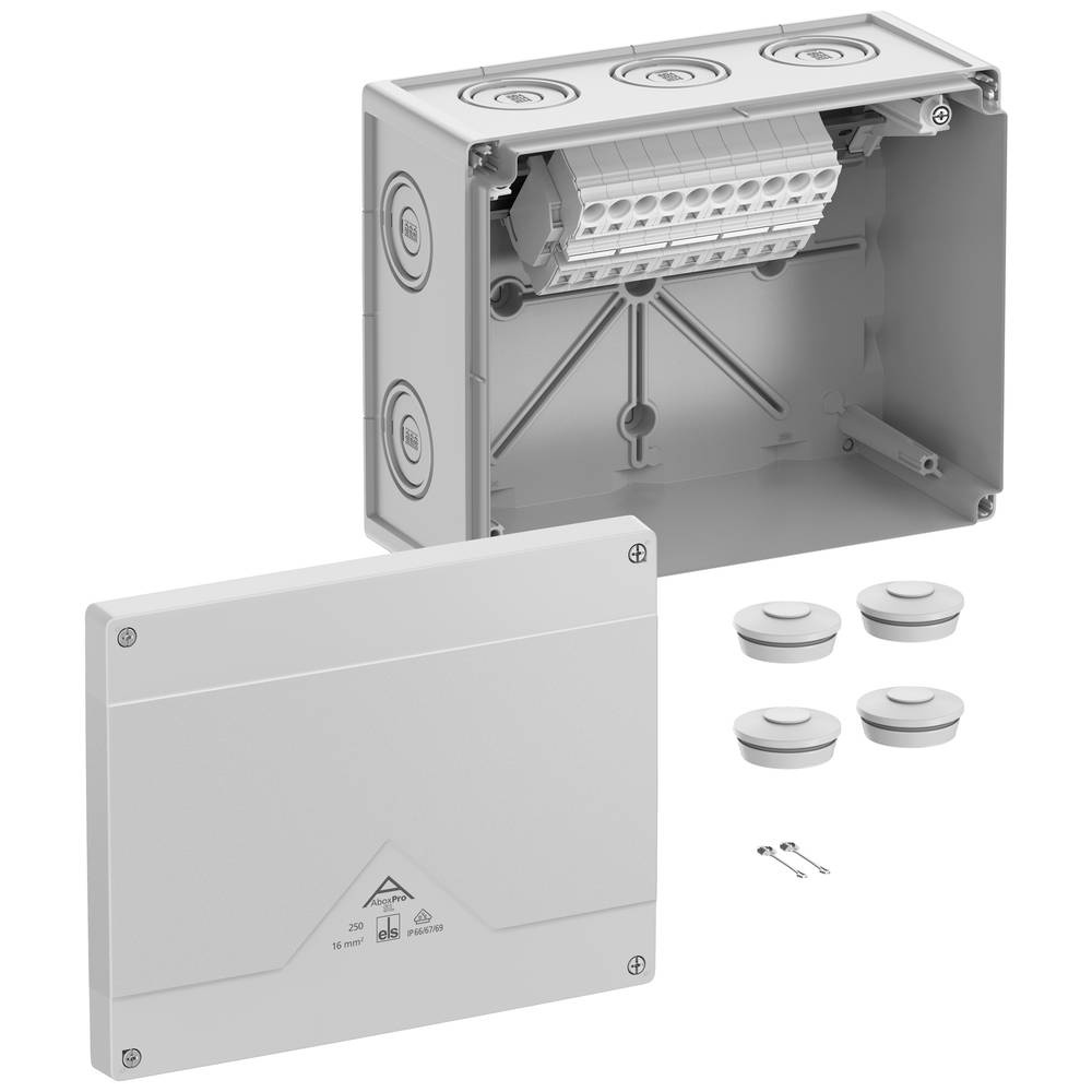 Spelsberg 41644001 Abzweigkasten (L X B X H) 202 X 252 X 120 Mm Grau IP66, IP67, IP69 1 St.