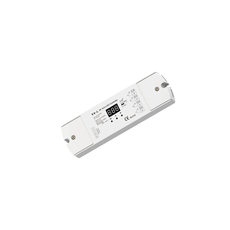 DOTLUX Funk-LED Empfaenger/Dimmer Fusion Technologie Mit Integrierter Stand Alone Funktion 4x5A 12-24V DC Fuer Mehrfarbige LED-Streifen