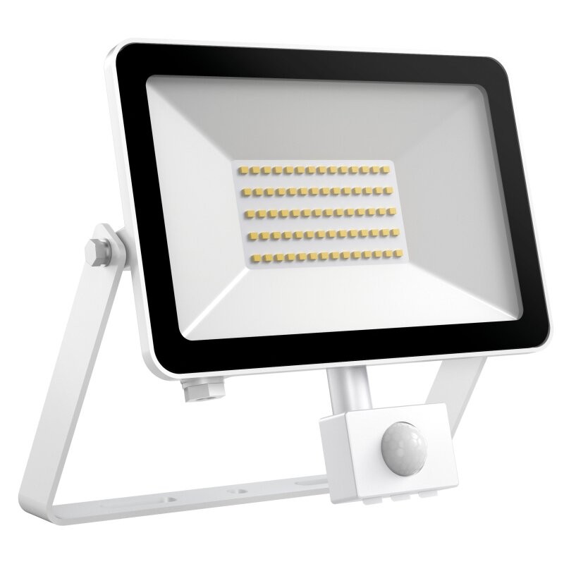 DOTLUX LED-Strahler FLOORslim-sensor 50W 4000K Weiss Mit Bewegungsmelder PIR