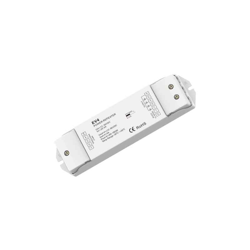 DOTLUX LED-Verstaerker Max. 720W Fuer Mehrfarbige LED-Streifen 4 Kanaele 4x5 a (12-36V)