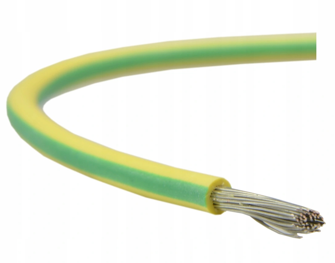 Kabel Silikonowy Sif 1,5mm2 Przewód Ciepłoodporny 180°C 500V żółto-zielony