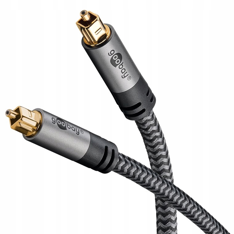 Kabel Optyczny Toslink Oplot Pozłacane Wtyki 3m Goobay Plus Hq Premium