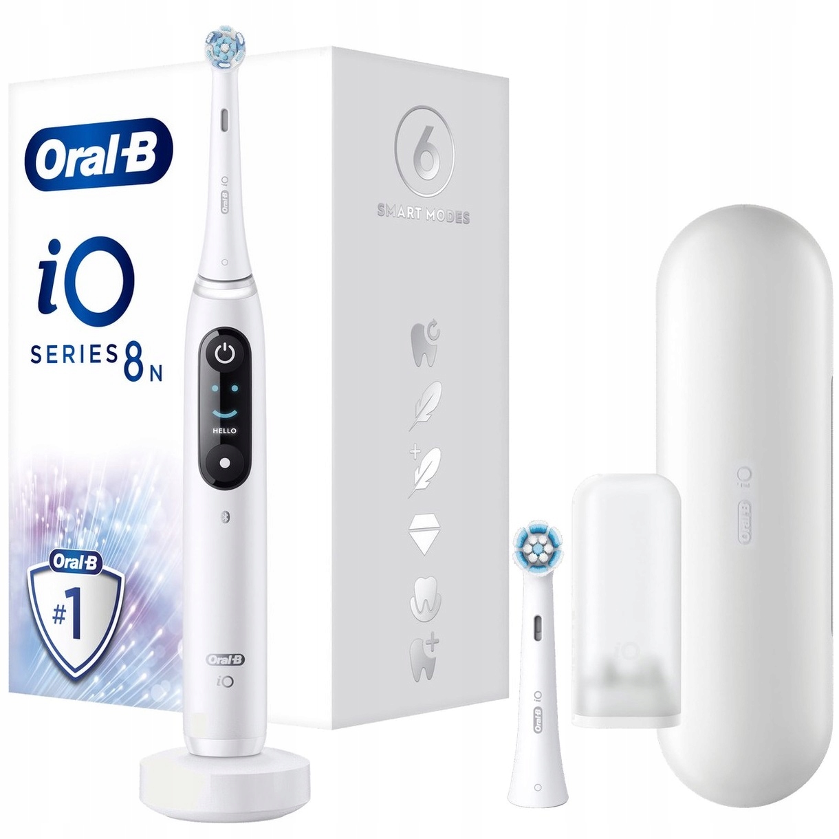 Szczoteczka Elektryczna Oral-B IO8 IO Series 8N Biała