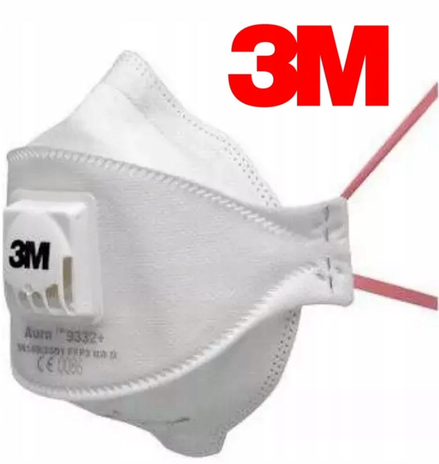 20 X 3M Aura Particulate Respirator Masks, FFP3, Valved, 9332+
