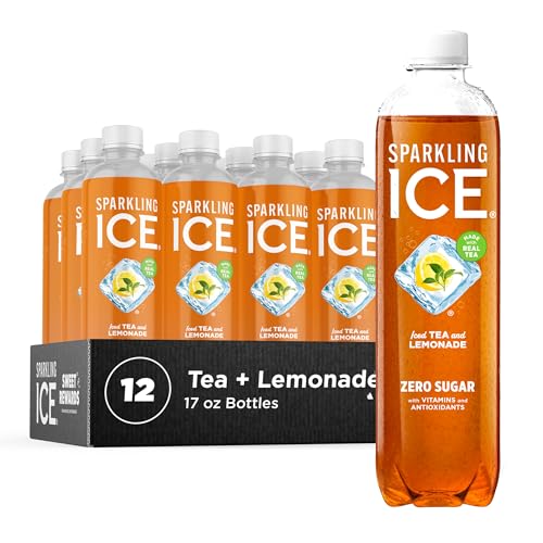 Sparkling Ice Tea + Lemonade Sparkling Water, Zero Sugar Flavored Water, with Vitamins and Antioxidants, Low Calorie Beverage, 17 Fl Oz Bottles (Pack