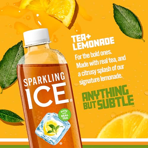 Sparkling Ice Tea + Lemonade Sparkling Water, Zero Sugar Flavored Water, with Vitamins and Antioxidants, Low Calorie Beverage, 17 Fl Oz Bottles (Pack thumbnail