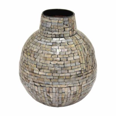 Three Hands Lacquer Vase with Mop Inlay