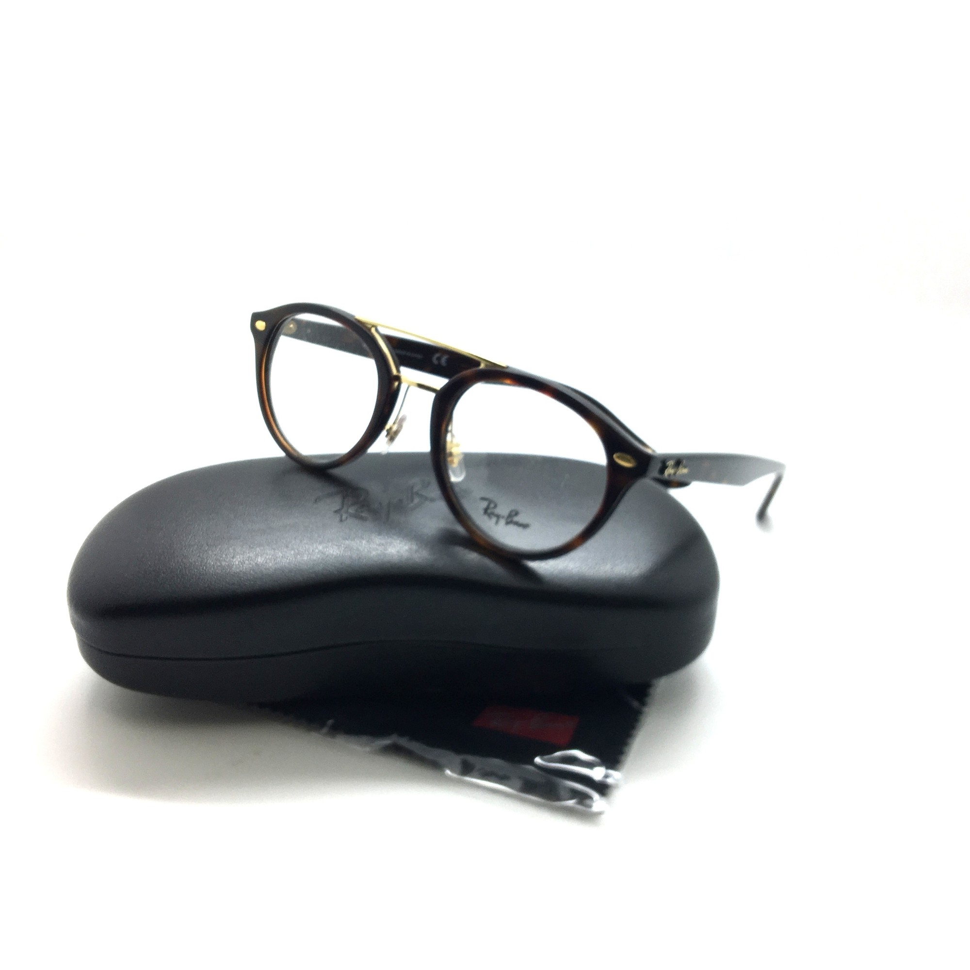 Ray-Ban Dark Havana/Gold Round RB 5354 5674 Authentic Eyeglasses 48mm