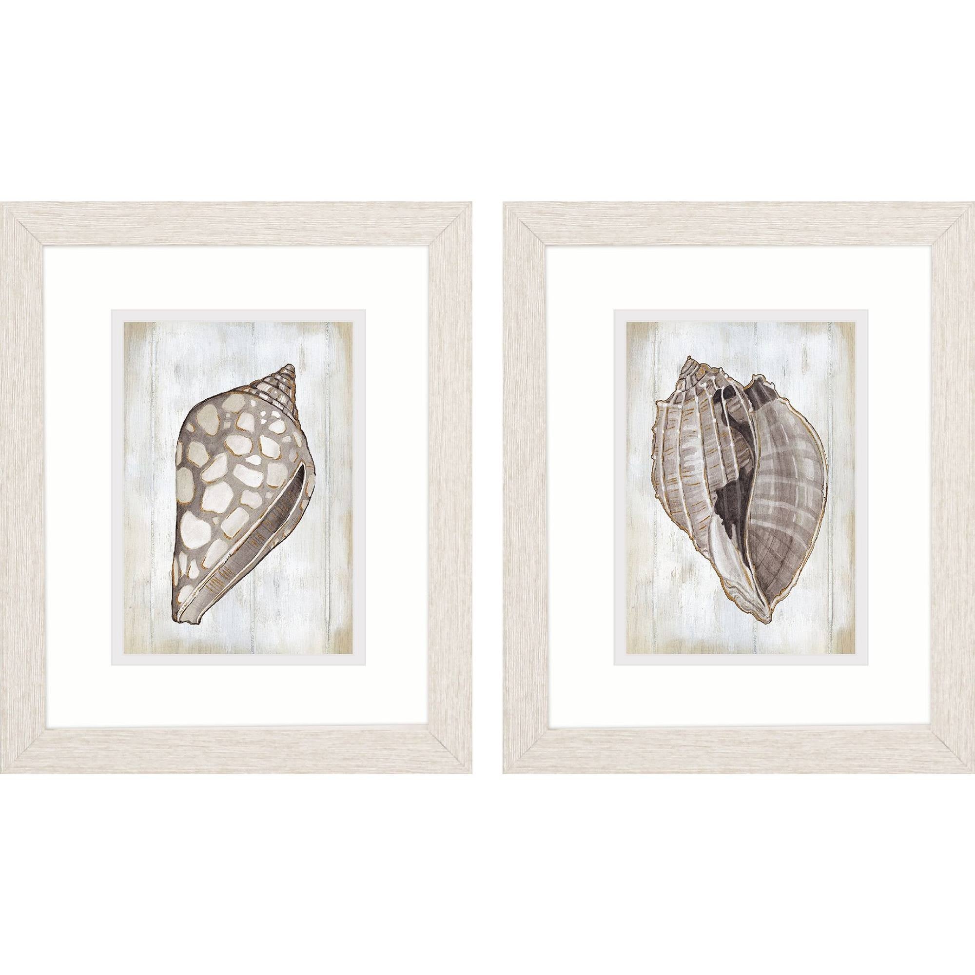 Robinson 2 Piece Framed Canvas Transfer Coastal Art Print 11 in. X 9 in