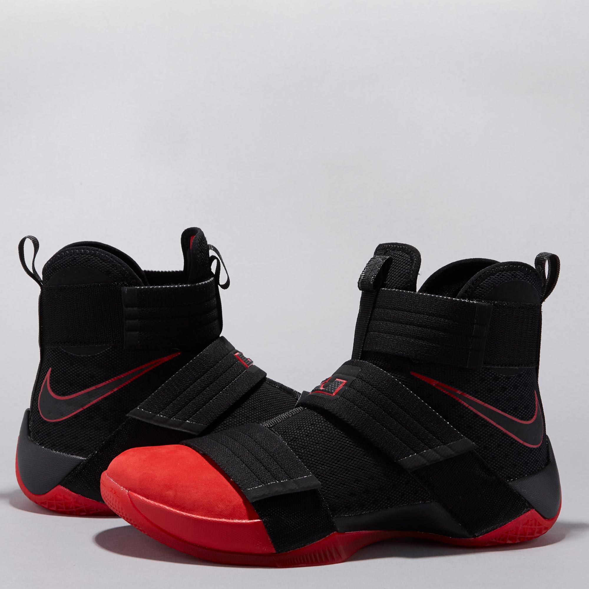Nike LeBron Soldier 10 SFG Basketball Shoe - Black/University Red