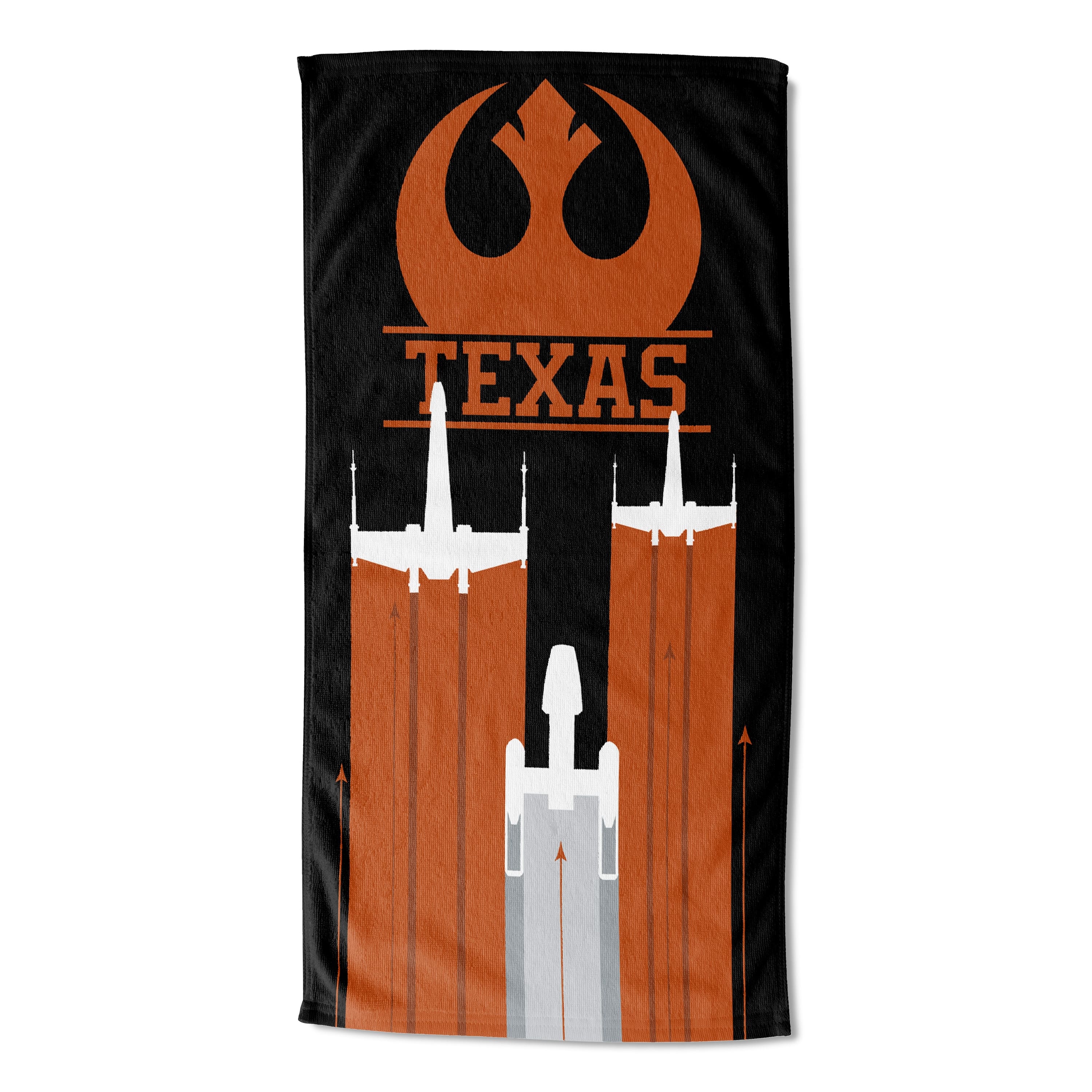 The Northwest 1COS-69401-0036-RET 30 X 60 in. NCAA Texas University Star Wars Cobranding Battletime Beach Towel