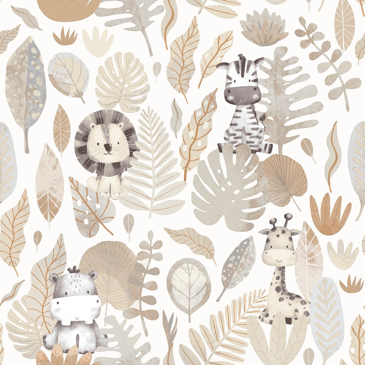 Little Explorers 2 Savannah Jungle Wallpaper Roll thumbnail