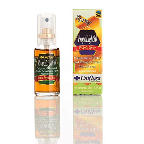 Uniflora PROPOLIGHT30-35 Ml - Brazilian BEE Propolis Throat Spray (6 Bottles)