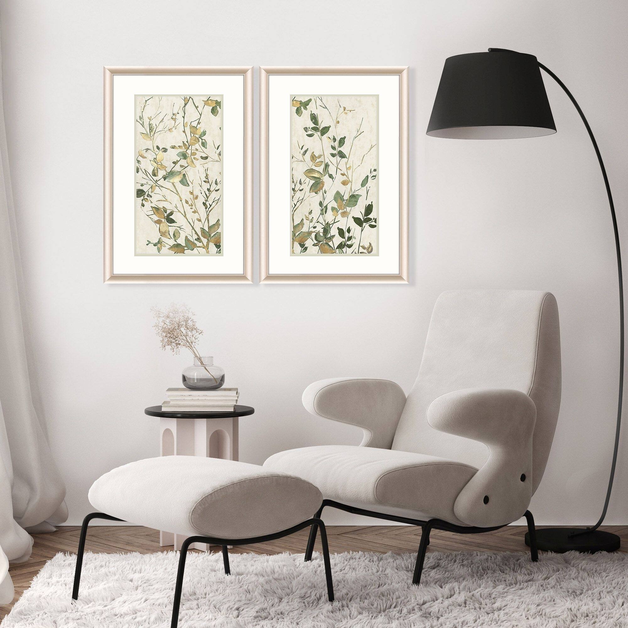 Black 2 Piece Framed Giclee Nature Art Print 32 in. X 20 in thumbnail