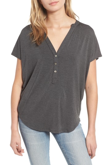 Women's Amour Vert Eden Top, Size Large - Grey