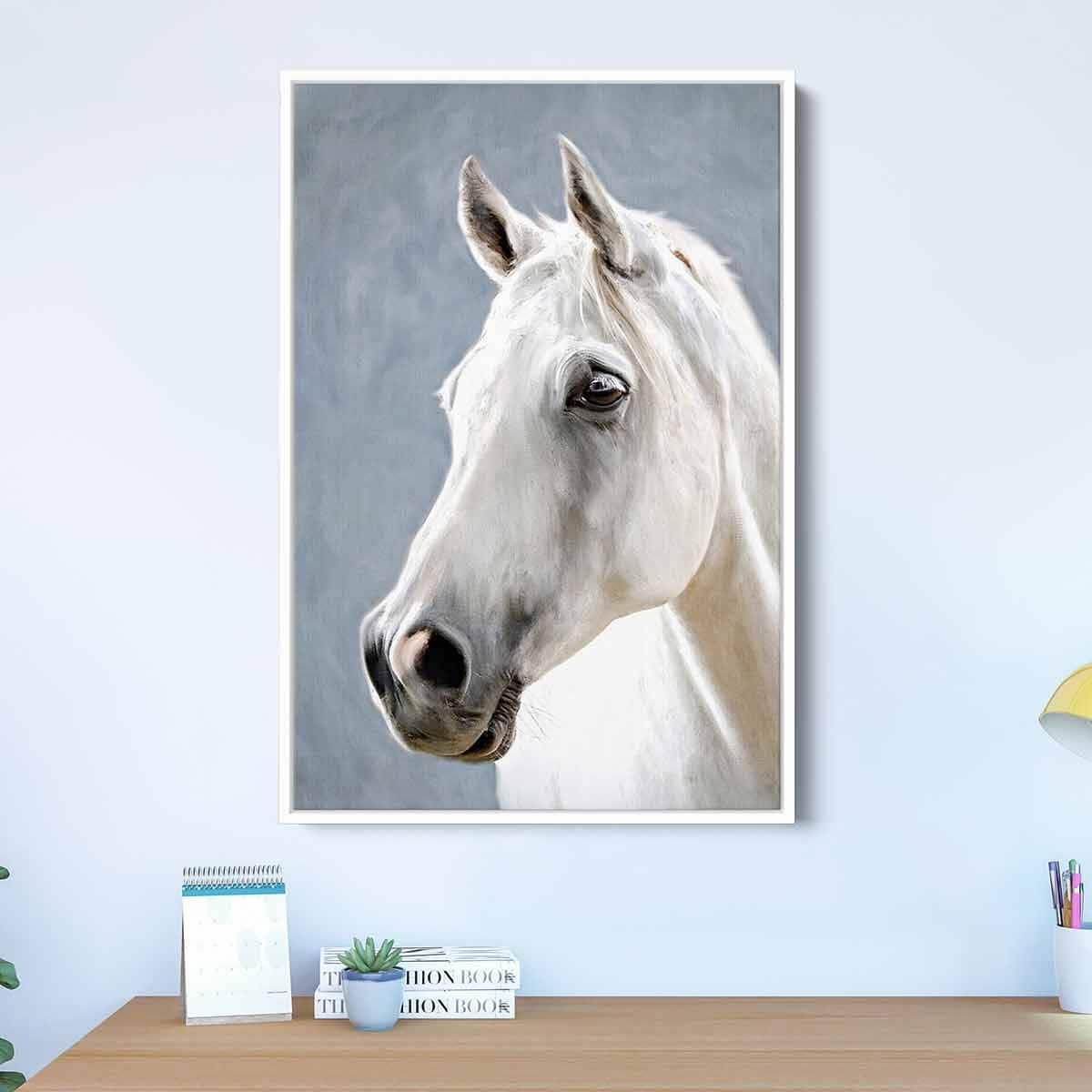 White Horse Wall Art Canvas 0701 thumbnail