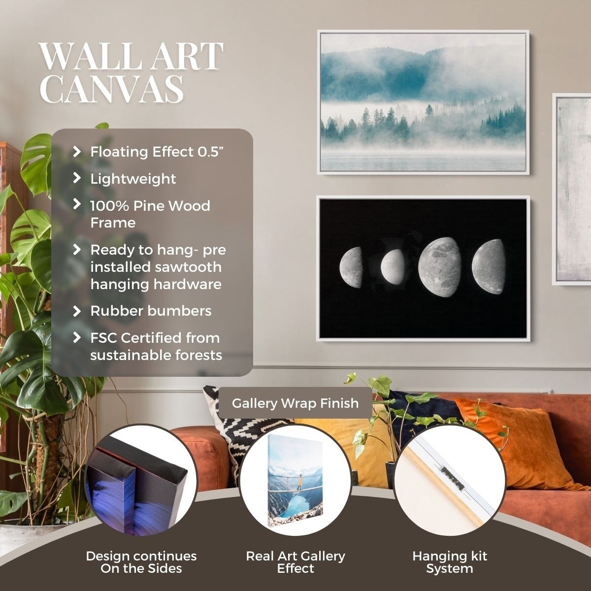 Orange Sunrise Bridge Wall Art Canvas 6331 thumbnail