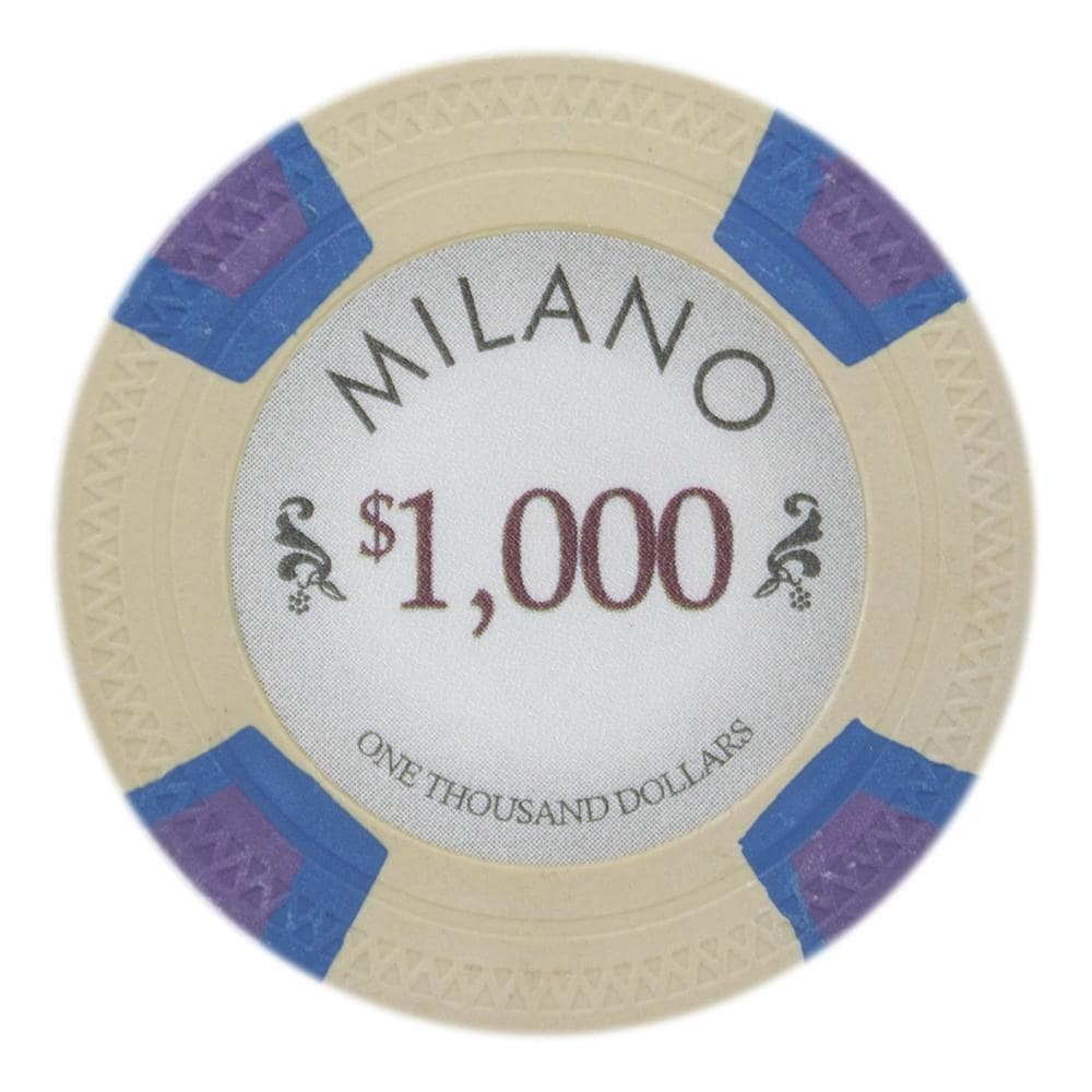 Roll of 25 - Milano 10 Gram Clay - 1000 Dollar