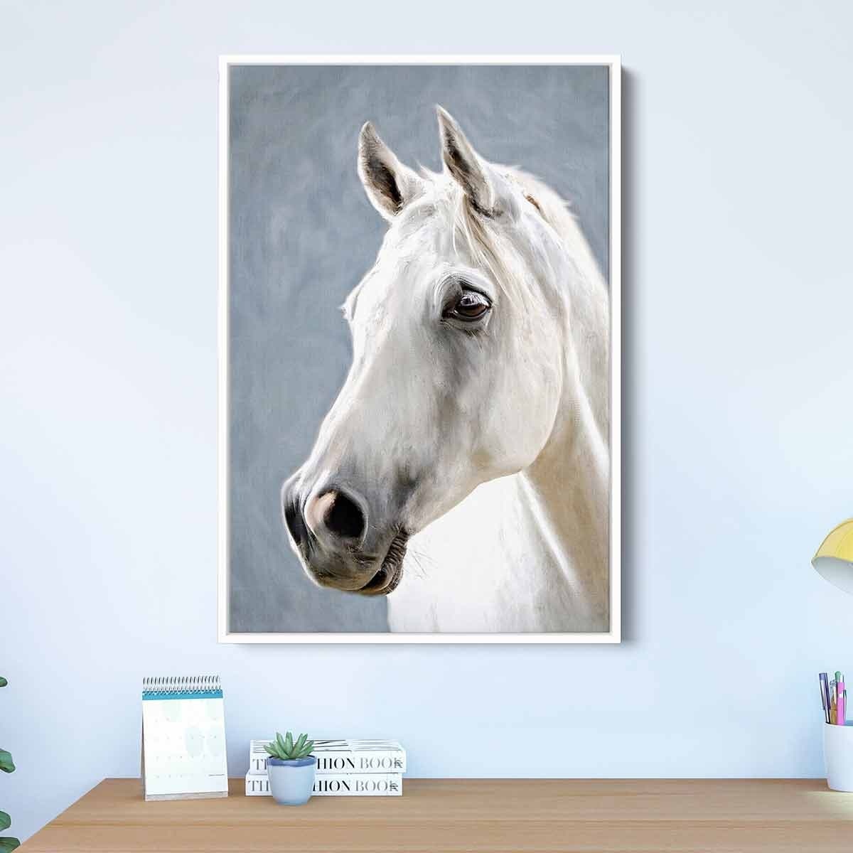 White Horse Wall Art Canvas 0701 thumbnail