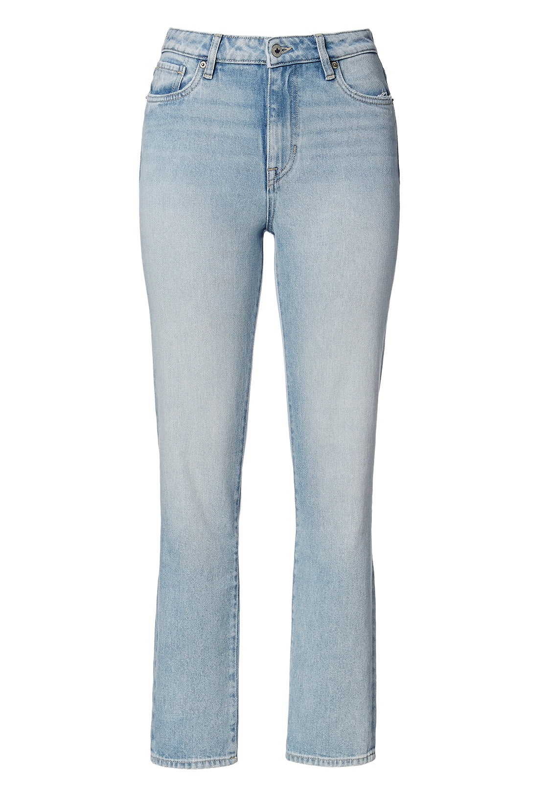 Buffalo Jeans Women's High Rise Straight Jayden Jeans, Light & Soft Blue - Size: 33