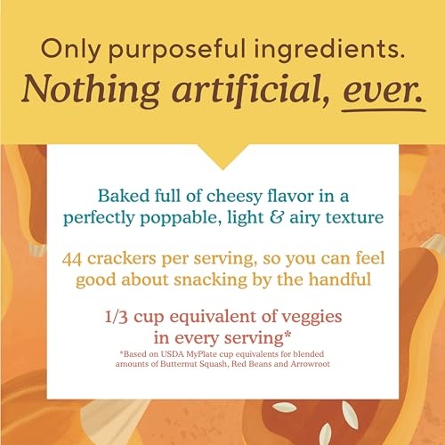 Simple Mills Pop Mmms Cheddar Baked Snack Crackers, Gluten Free, 4 Ounce (Pack of 3) thumbnail