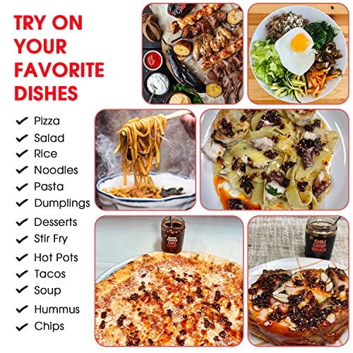 SAUCE up 100% Natural Artisan Chili-Crisp 6oz- Premium 13 Ingredients, Vegan, Keto, GF, Zero Msg, Flavor Bomb, Crafted in NYC(Hot, Sweet, Crispy, Umam thumbnail