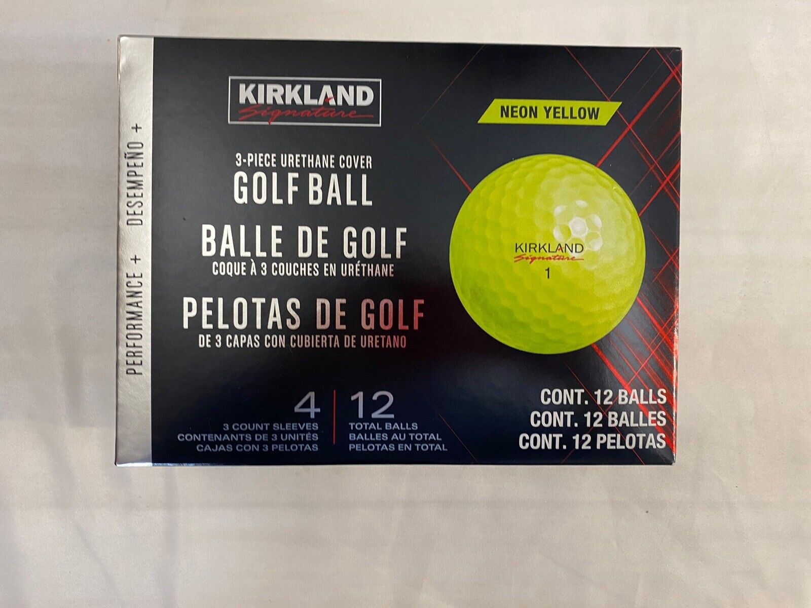 Photo 1 of Kirkland Signature Golf Balls Neon Yellow - 12 Count Box - NEW 