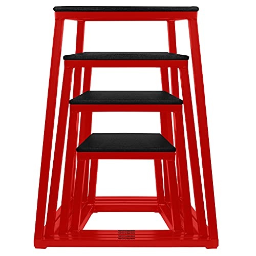 Retrospec Leap Plyo Box Jump Platforms for Home Gym Plyometric Jumping & Jump Box Exercise, 12