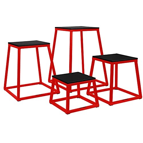 Retrospec Leap Plyo Box Jump Platforms for Home Gym Plyometric Jumping & Jump Box Exercise, 12