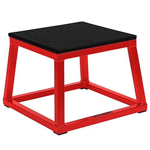 Retrospec Leap Plyo Box Jump Platforms for Home Gym Plyometric Jumping & Jump Box Exercise, 12