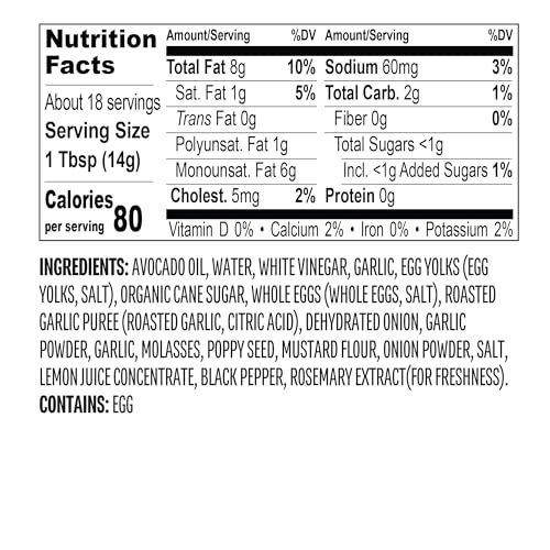 Chosen Foods Everything Bagel Sauce with Avocado Oil, 266mL thumbnail