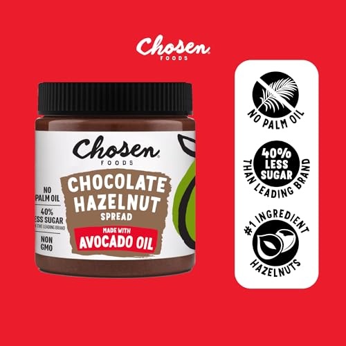Chosen Foods Vegan Non-GMO Chocolate Hazelnut Spread with Avocado Oil 12 Oz thumbnail
