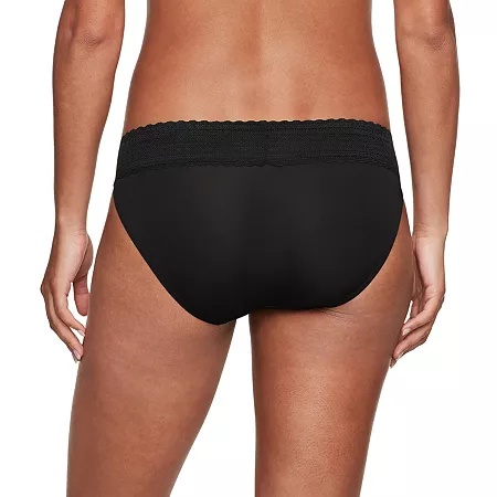 Warners No Pinching, No Problems Lace Bikini- 5509, Xx-large, Black thumbnail