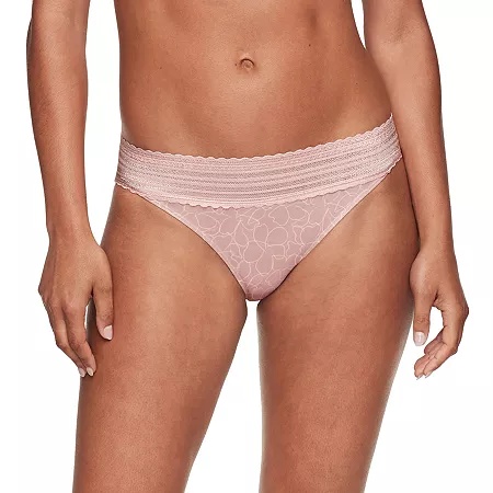 Warner's Women's No Pinching, No Problems Lace Bikini Underwear 5509 - Chalkfloral Blush