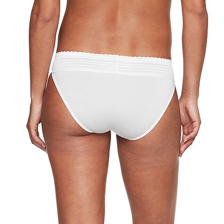 Warners No Pinching, No Problems Lace Bikini- 5509, Large, White thumbnail