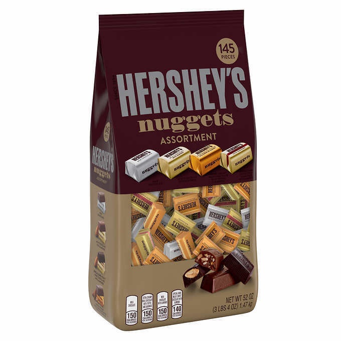 Hershey's Nuggets Assortment Variety Pack 52Oz 145 Pieces Milk Chocolate Almonds thumbnail