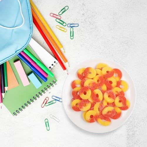 Candy Break Fruity Sweet Peach Rings Gummy Candy - 24 Oz Share Size Resealable Bags - Sweet & Chewy Gift Snacks for Kids & Grown Ups (Pack of 1) thumbnail