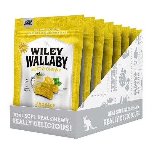 Wiley Wallaby Original Fruits & Lemonade Licorice Shipper, 48 per Case thumbnail