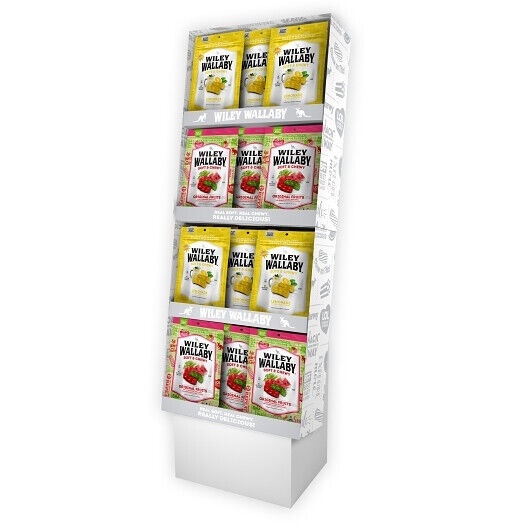 Wiley Wallaby Original Fruits & Lemonade Licorice Shipper, 48 per Case thumbnail