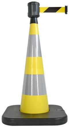 Viso Weighted Yellow 90 Cm Polyvinyl Chloride Traffic & Safety Cone