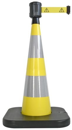 Viso Weighted Yellow 90 Cm Polyvinyl Chloride Traffic & Safety Cone