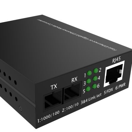 RS PRO ST, RJ45 Ethernet Media Converter, Single Mode, 100Mbps, Full Duplex, Half Duplex 30 Km