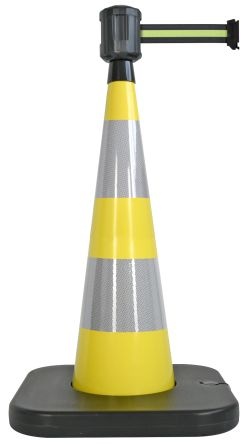 Viso Weighted Yellow 90 Cm Polyvinyl Chloride Traffic & Safety Cone