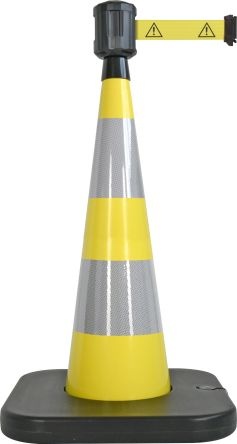 Viso Weighted Yellow 90 Cm Polyvinyl Chloride Traffic & Safety Cone