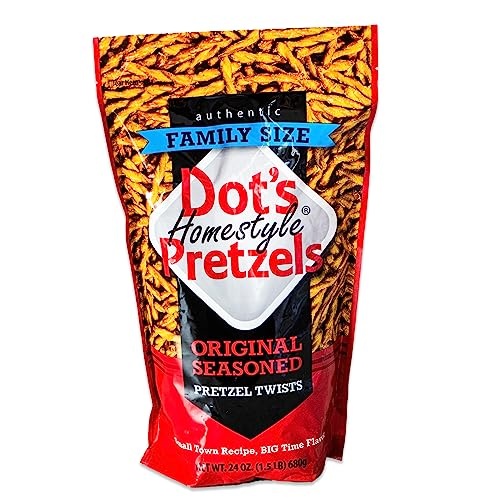 Dot S Homestyle Pretzels - Original Seasoned Pretzel Twists - Gourmet and Tasty - 1  24oz Bag