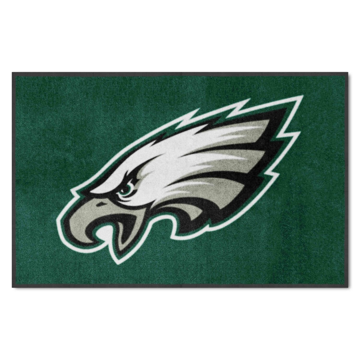 9598 4 X 6 Ft. Philadelphia Eagles High-Traffic Mat with Durable Rubber Backing - Landscape Orientation, Green