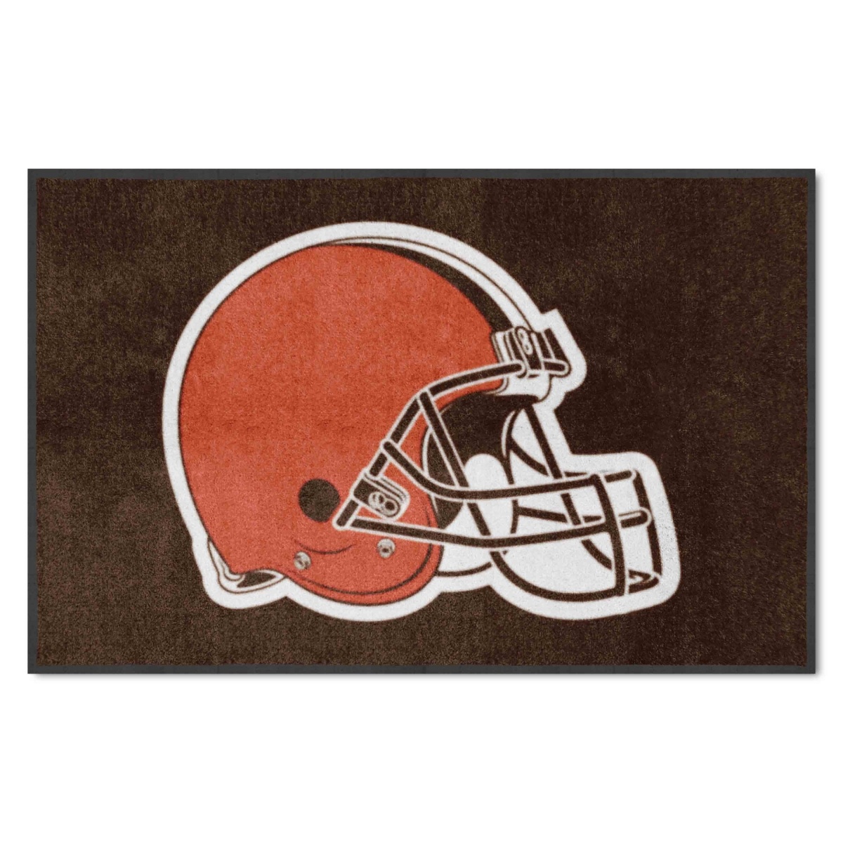 9585 4 X 6 Ft. Cleveland Browns High-Traffic Mat with Durable Rubber Backing - Landscape Orientation, Brown
