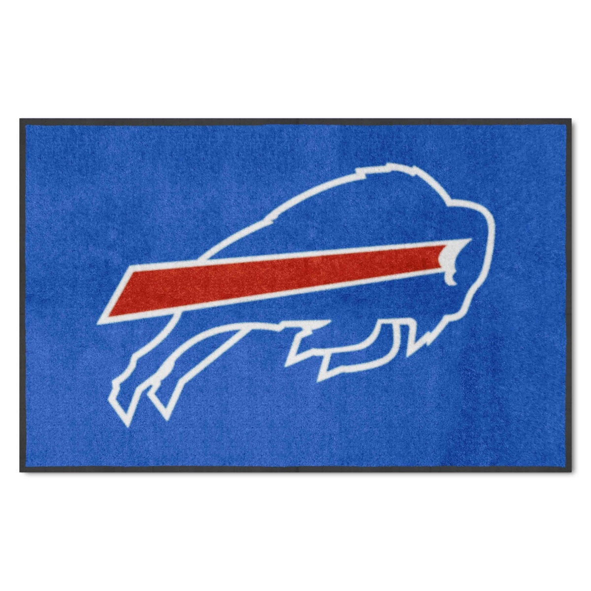 9877 4 X 6 Ft. Buffalo Bills High-Traffic Mat with Durable Rubber Backing - Landscape Orientation, Blue